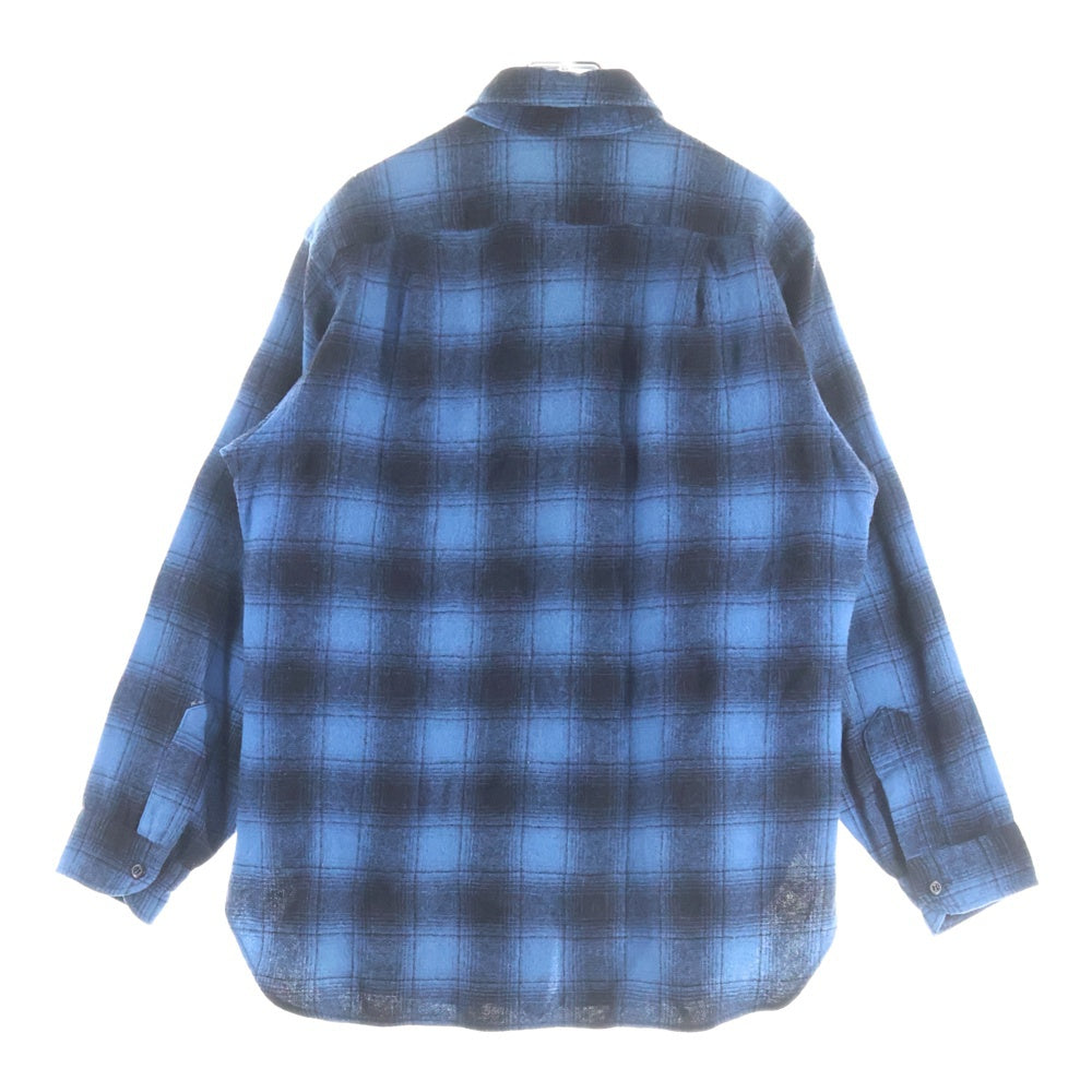 PENDLETON(ペンドルトン) 60S VINTAGE CHECK WOOL L/S SHIRT OUTDOORS MAN オンブレチェック ウール 長袖シャツ ブルー/ブラック