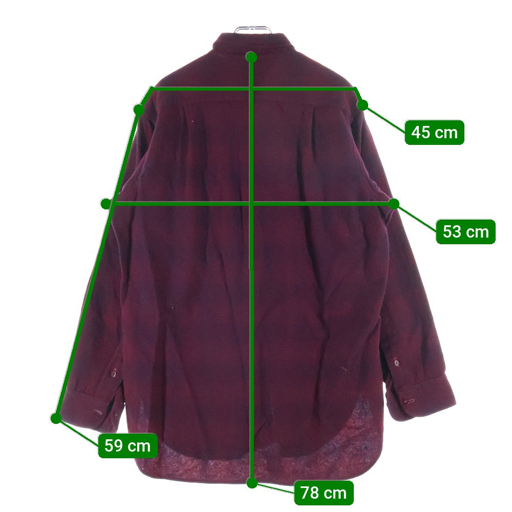 PENDLETON(ペンドルトン) 50S VINTAGE CHECK WOOL L/S SHIRT オンブレチェック ウール 長袖シャツ レッド/ブラック