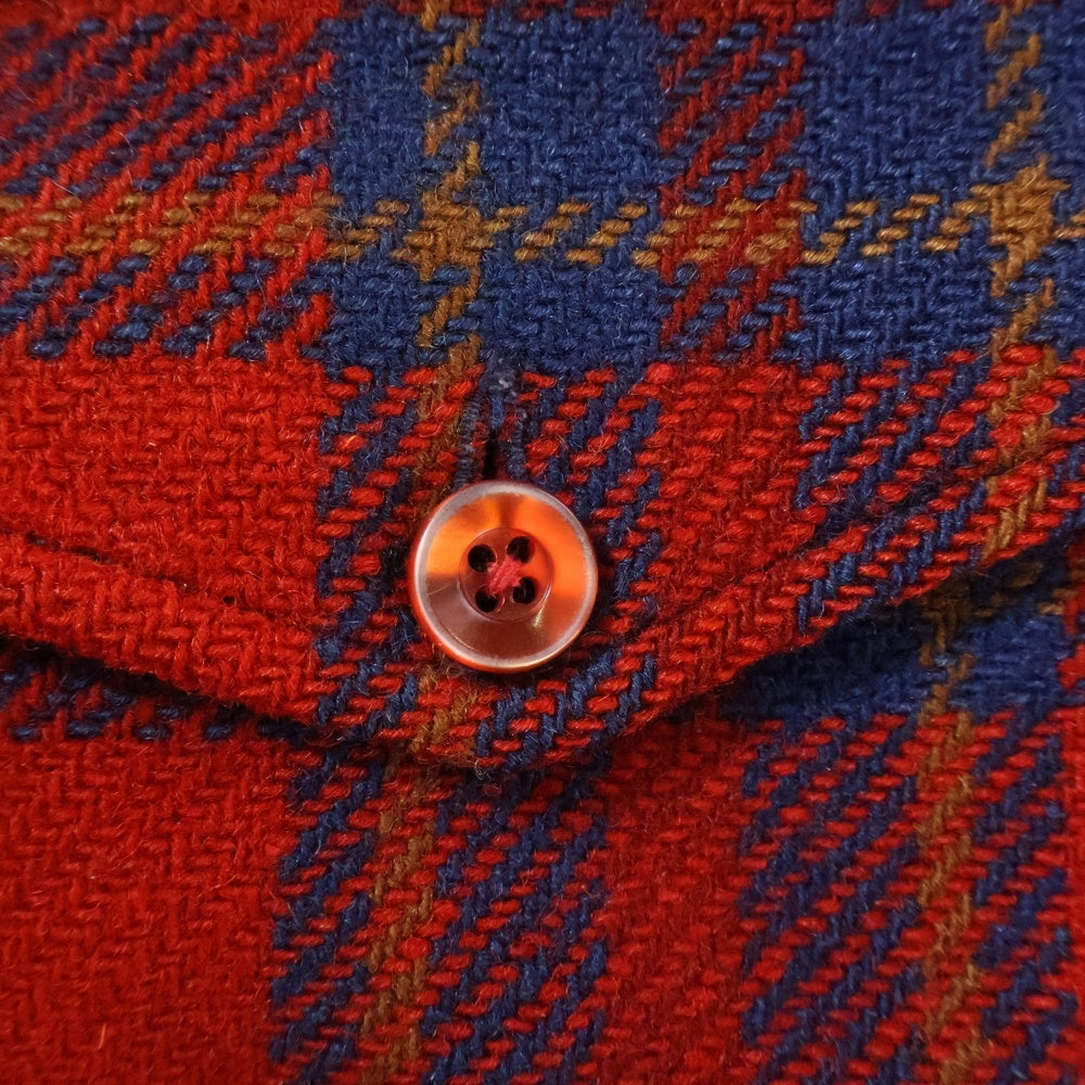 PENDLETON(ペンドルトン) 60-70S VINTAGE CHECK WOOL L/S SHIRT オンブレチェック ウール 長袖シャツ レッド/ブルー/イエロー