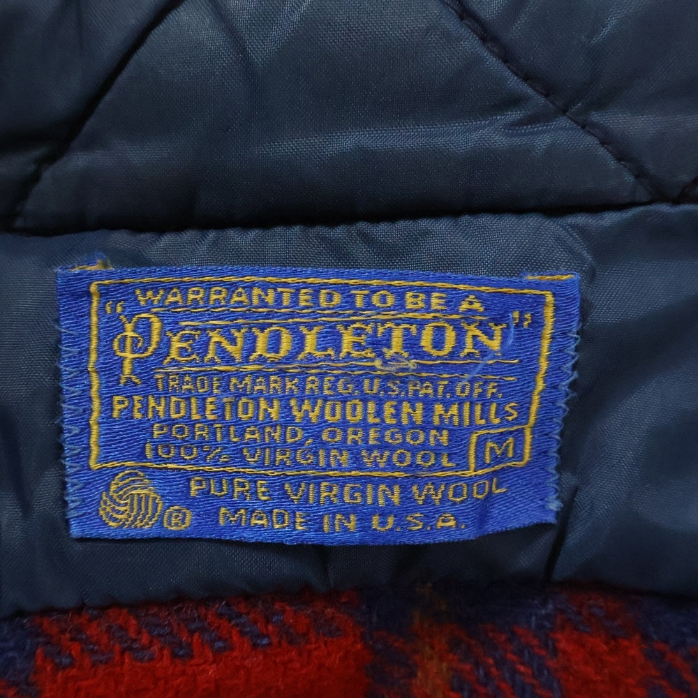 PENDLETON(ペンドルトン) 60-70S VINTAGE CHECK WOOL L/S SHIRT オンブレチェック ウール 長袖シャツ レッド/ブルー/イエロー