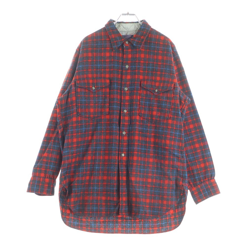 PENDLETON(ペンドルトン) 50S VINTAGE CHECK L/S SHIRT オンブレ チェック シャツ 長袖シャツ レッド/ブラック/ブルー