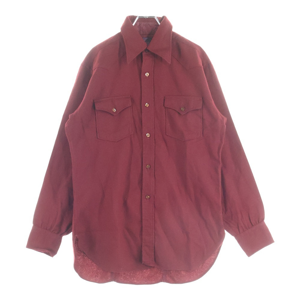 PENDLETON(ペンドルトン) 50S VINTAGE SOLID L/S SHIRT ソリッド 長袖シャツ レッド