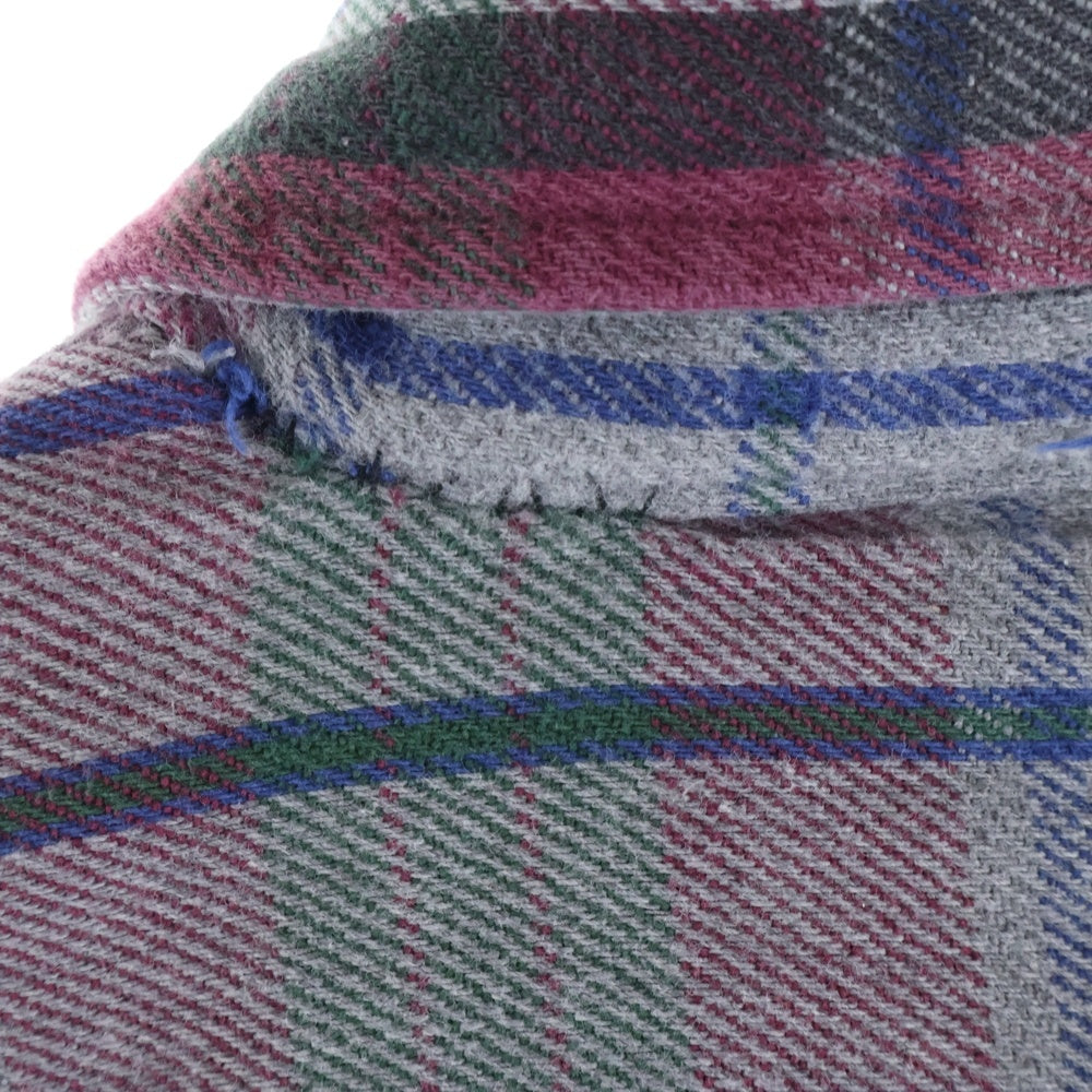 FIVE BROTHERS(ファイブブラザー) 90S VINTAGE CHECK L/S SHIRT ヴィンテージ チェック ボード 長袖シャツ グレー/パープル/カーキ