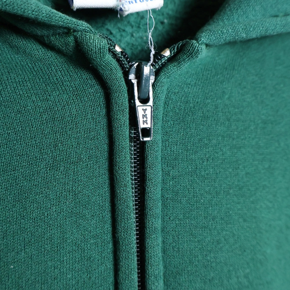 RUSSELL ATHLETIC(ラッセルアスレチック) USA製 YKKZIP ジップアップフーディー パーカー グリーン