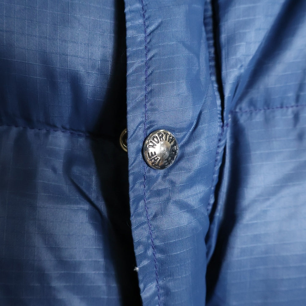 THE NORTH FACE(ザノースフェイス) 70s 茶タグ TALONZIP リップストップ フーデッドダウンジャケット ネイビー