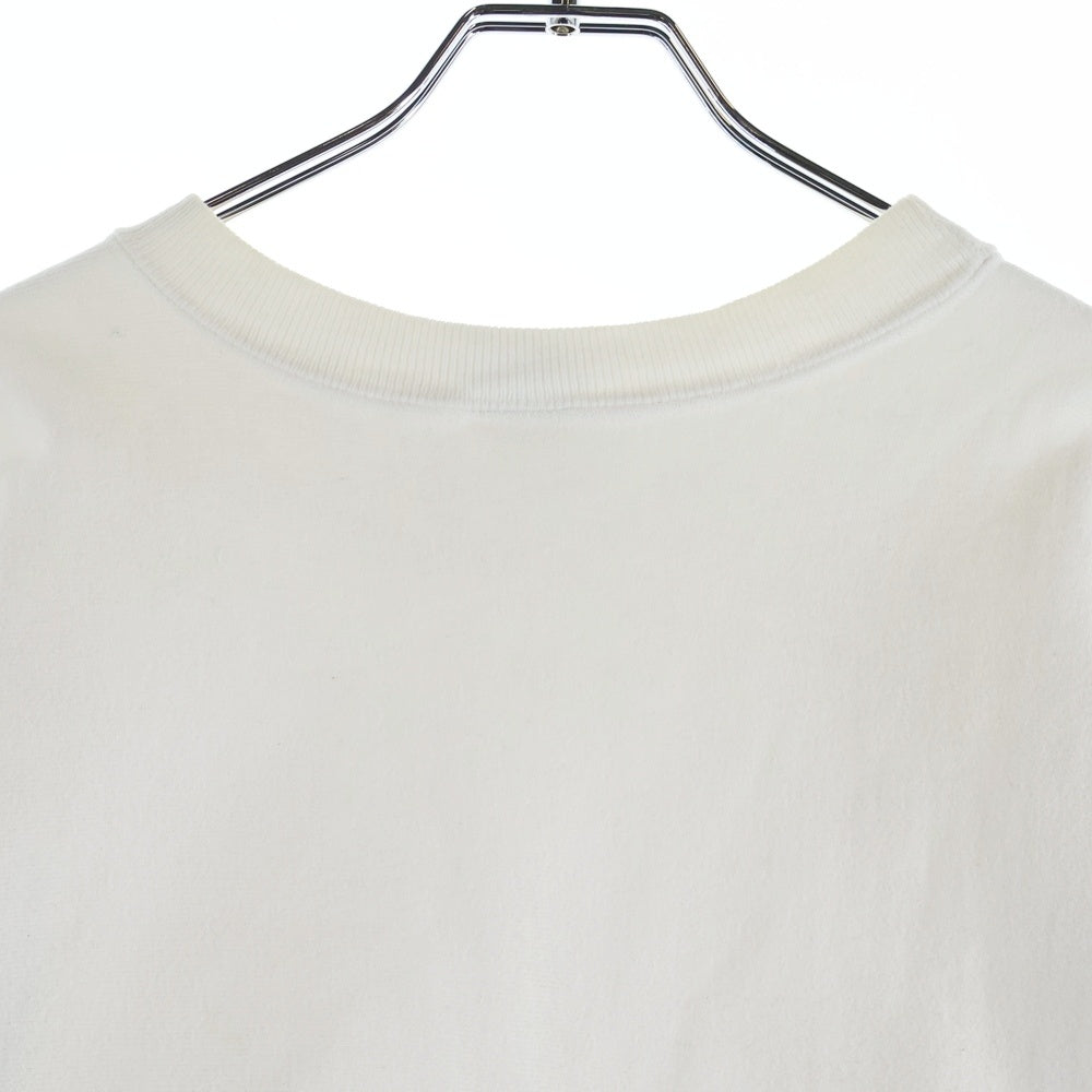 CHAMPION(チャンピオン) 90s VINTAGE REVERSE WEAVE ロゴ刺繍 クルーネックスウェット長袖トレーナー ホワイト