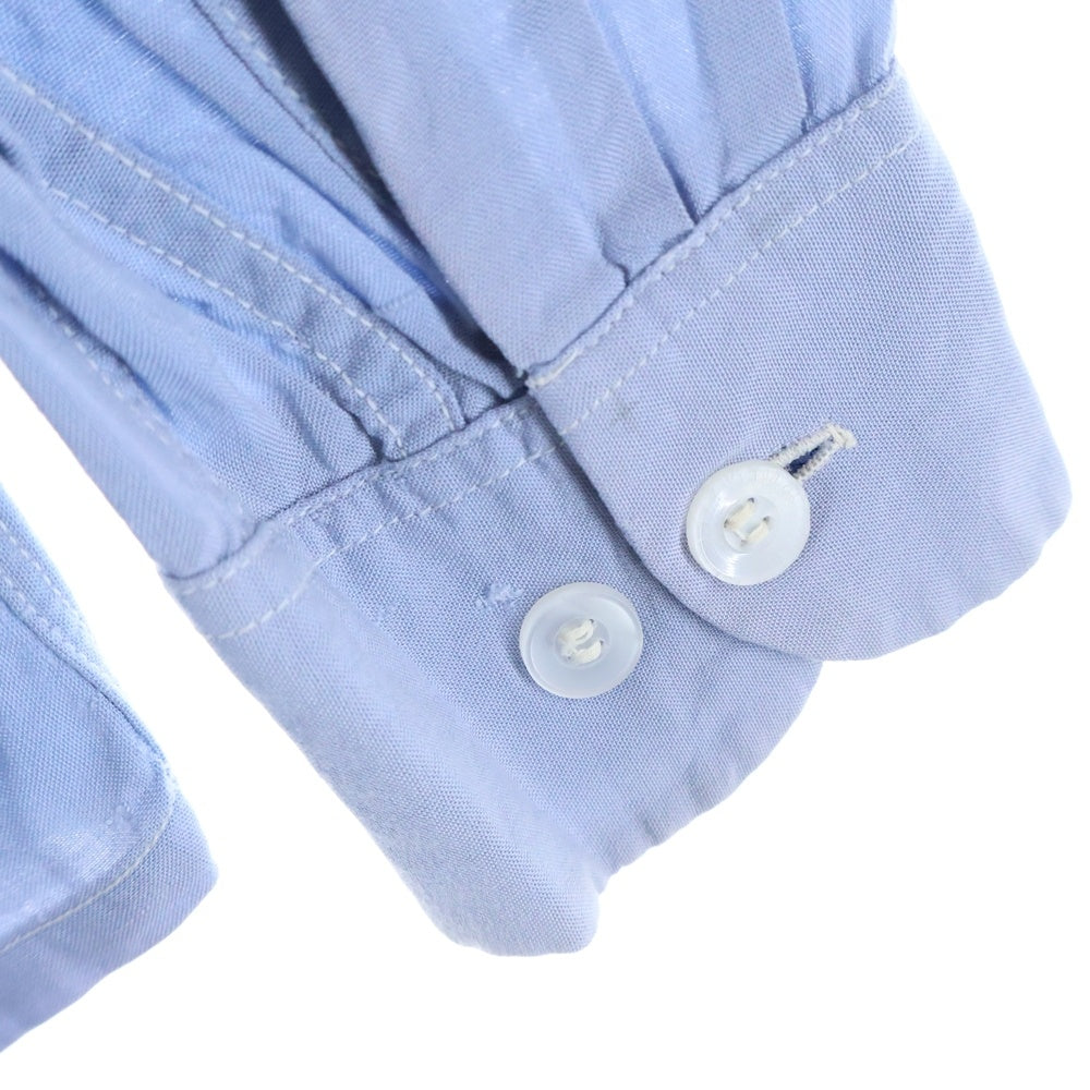 PENNEYS TOWNCRAFT(ぺニーズタウンクラフト) 50S WASHABLE RAYON OPEN COLLAR L/S SHIRT 長袖 レーヨン シャツ ブルー
