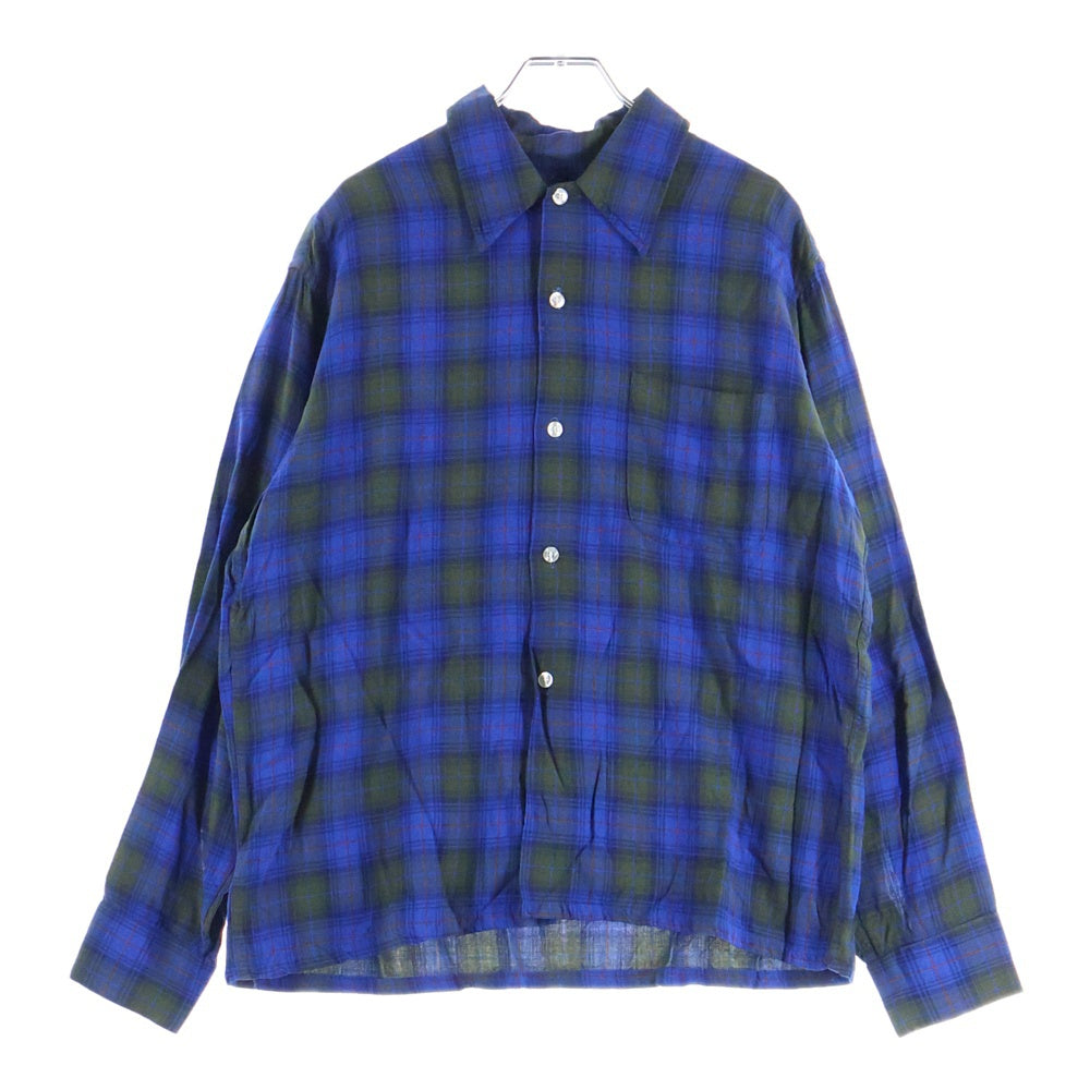 VINTAGE(ヴィンテージ) 60S GIMBELS OWN PARKLEIGH RAYON L/S SHIRT ジムベルズ オウン パークリー レーヨン 長袖シャツ ブルー/グレー