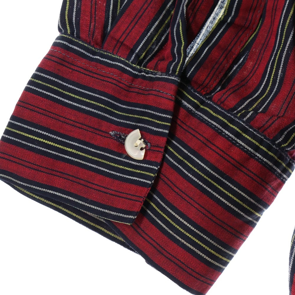 VINTAGE(ヴィンテージ) 60S HARPER ハーパー BD STRIPE L/S SHIRT ボタンダウン ストライプシャツ シャツ 長袖 レッド/ブラック
