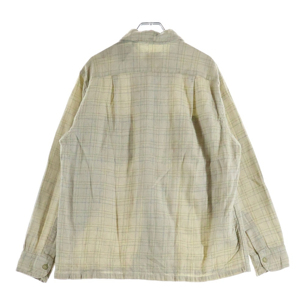 PENDLETON(ペンドルトン) 50S WOOL CHECK L/S SHIRT ウール チェック 長袖 シャツ ベージュ/イエロー
