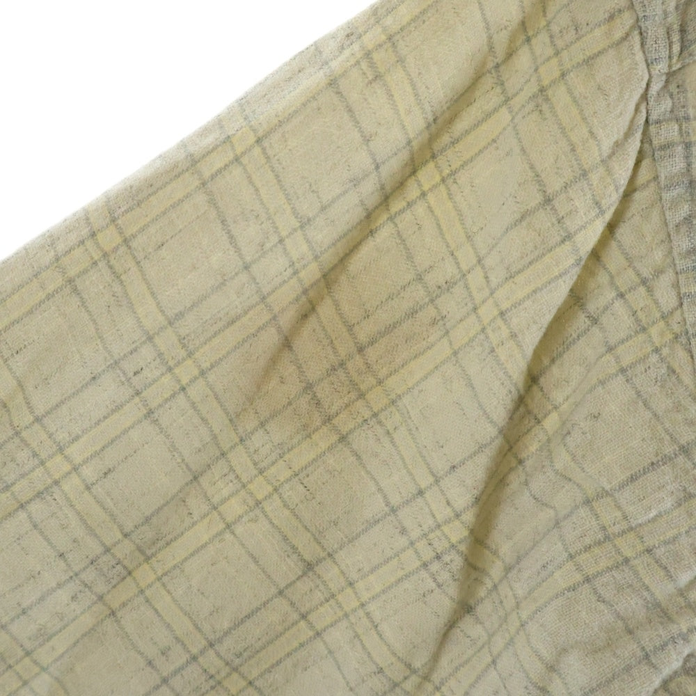 PENDLETON(ペンドルトン) 50S WOOL CHECK L/S SHIRT ウール チェック 長袖 シャツ ベージュ/イエロー