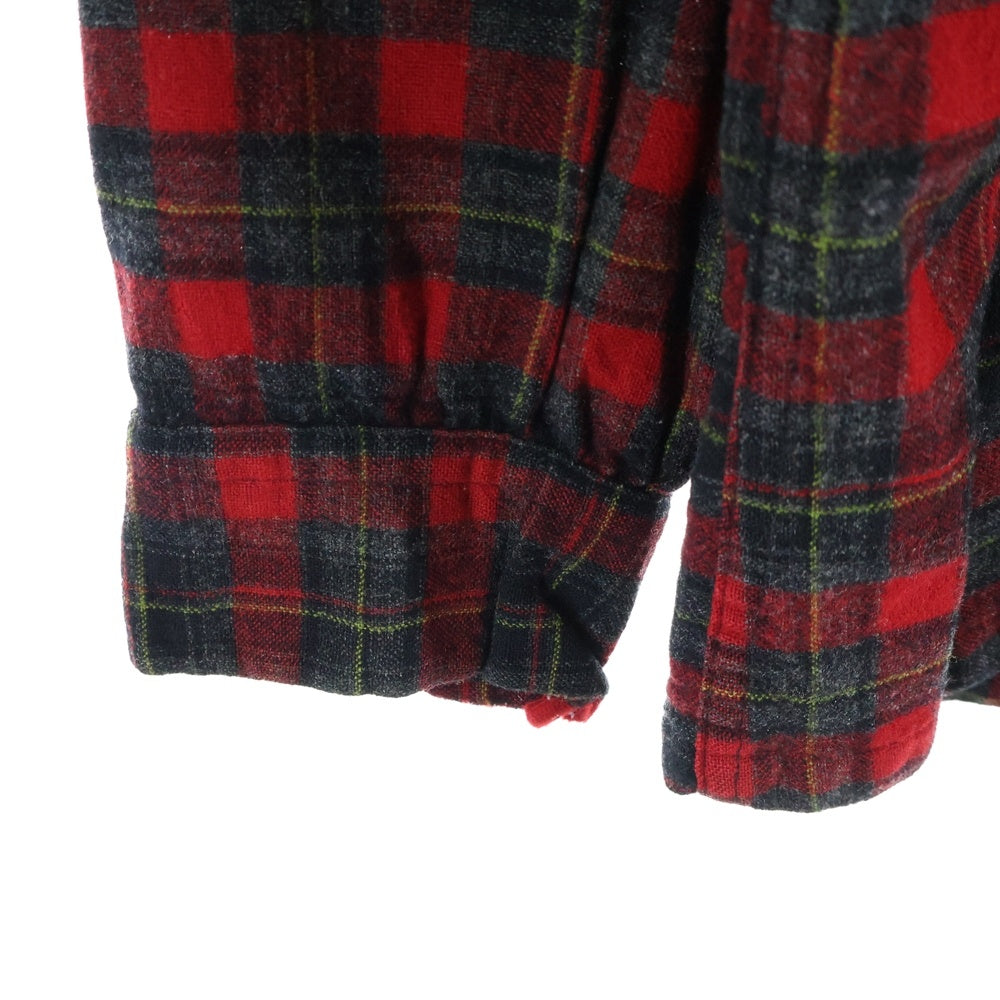PENDLETON(ペンドルトン) 50-60S WOOL CHECK L/S SHIRT ウール チェック 長袖 シャツ レッド/ブラック/イエロー