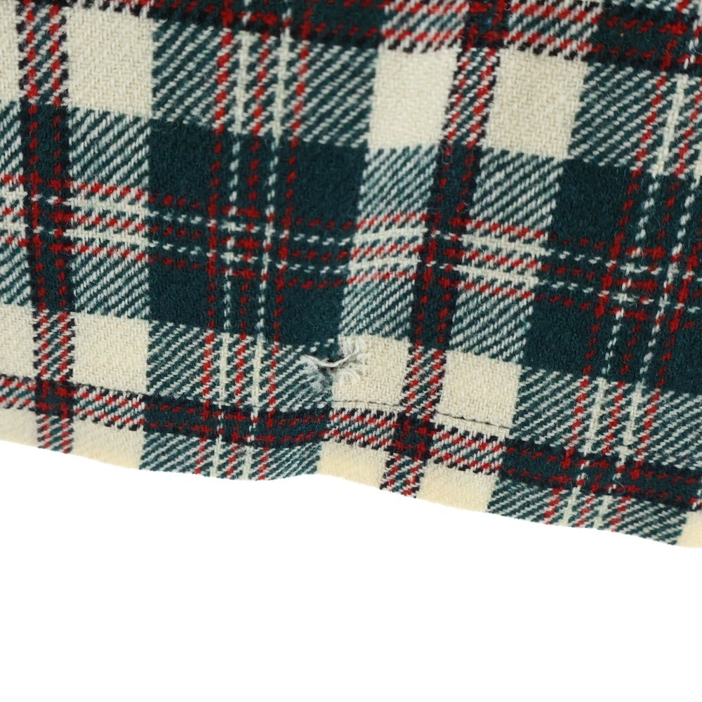 PENDLETON(ペンドルトン) 70S WOOL CHECK L/S SHIRT ウール チェック 長袖 シャツ レッド/グリーン/ホワイト