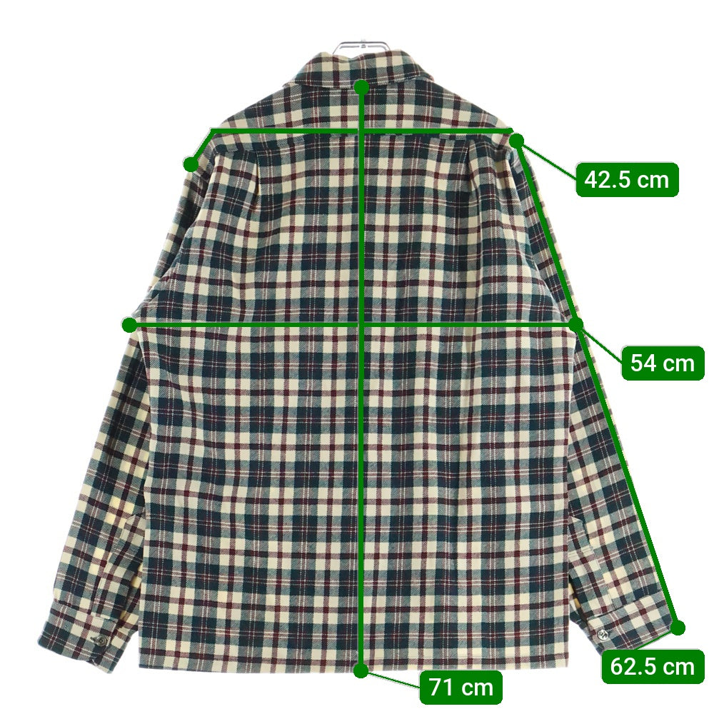 PENDLETON(ペンドルトン) 70S WOOL CHECK L/S SHIRT ウール チェック 長袖 シャツ レッド/グリーン/ホワイト