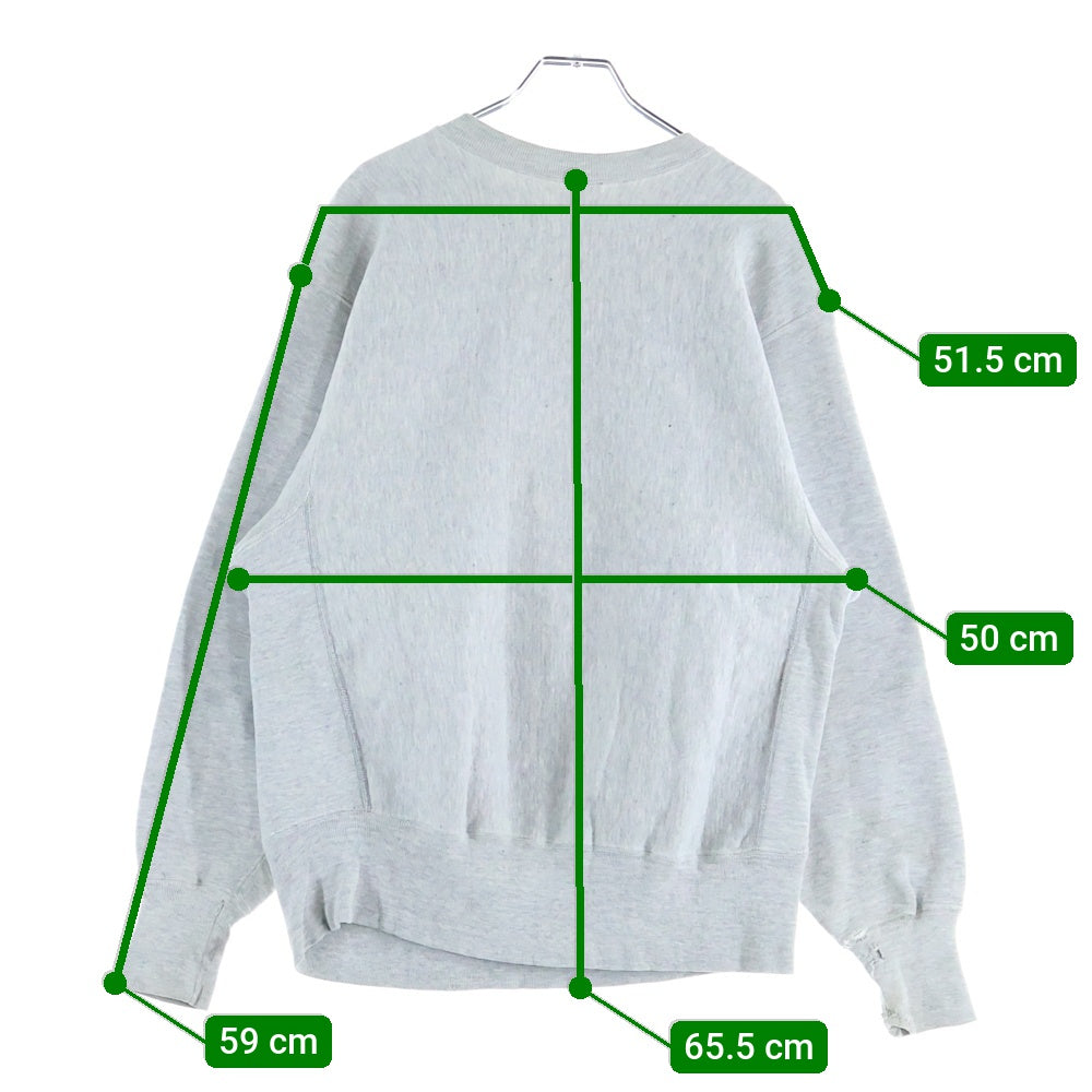 CHAMPION(チャンピオン) 70S REVERSE WEAVE SWEAT リバースウィーブ スウェット 単色タグ ベタプリ カプセル グレー