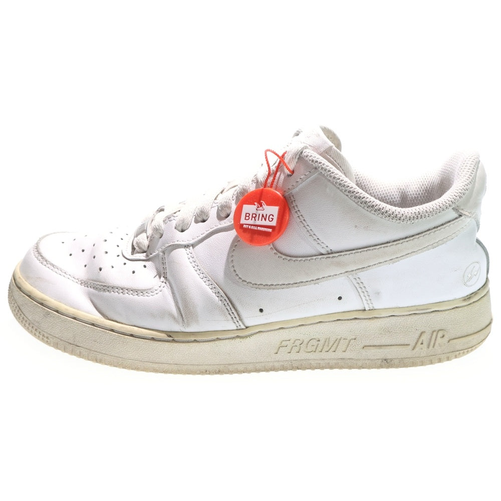 NIKE(ナイキ) ×FRAGMENT DESIGN AIR FORCE 1 LOW WHITE CW2288-111 ×フラグメント エアフォース ローカットスニーカー ホワイト US8/JP26cm