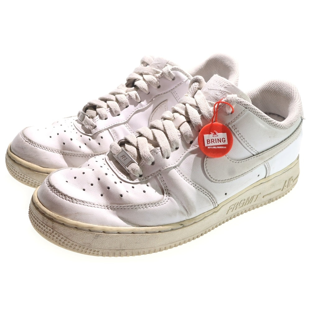 NIKE(ナイキ) ×FRAGMENT DESIGN AIR FORCE 1 LOW WHITE CW2288-111 ×フラグメント エアフォース ローカットスニーカー ホワイト US8/JP26cm