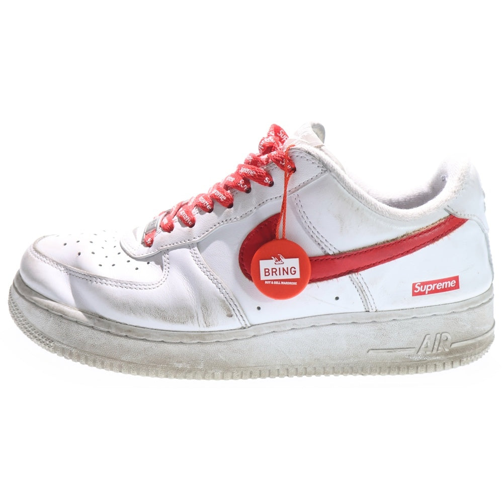 NIKE(ナイキ) ×Supreme Air Force 1 Low China Exclusive White/Speed Red CU9225-101 ×シュプリーム エアフォース ローカットスニーカー 25.5cm