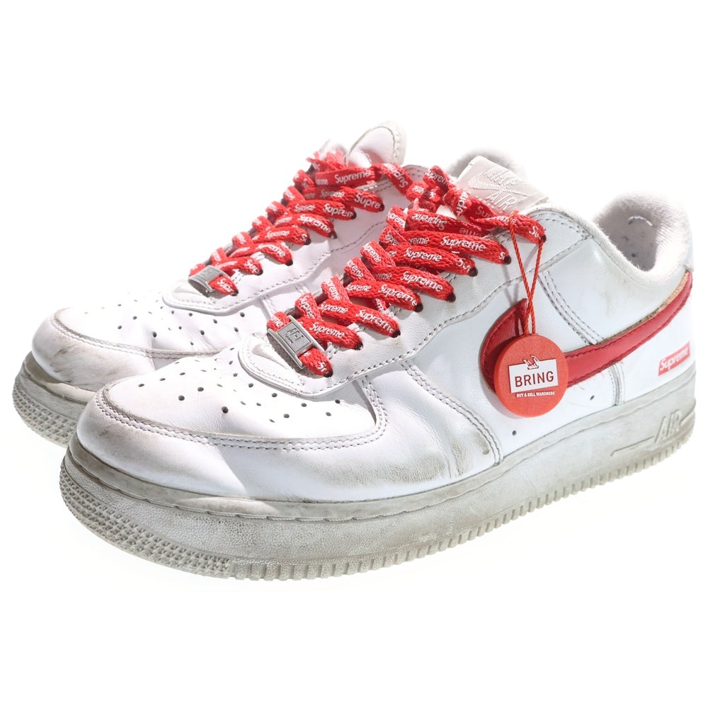 NIKE(ナイキ) ×Supreme Air Force 1 Low China Exclusive White/Speed Red CU9225-101 ×シュプリーム エアフォース ローカットスニーカー 25.5cm
