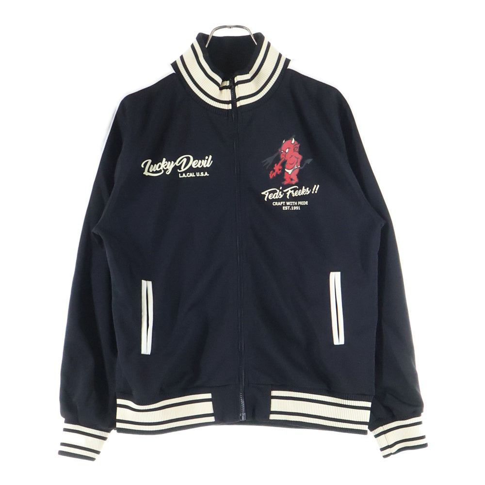 TEDMAN TED COMPANY(テッドマン テッドカンパニー) LUCKEY RED DEVIL トラックジャケット ブラック ジップアップ