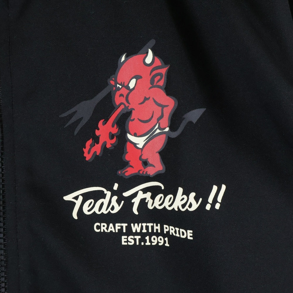 TEDMAN TED COMPANY(テッドマン テッドカンパニー) LUCKEY RED DEVIL トラックジャケット ブラック ジップアップ