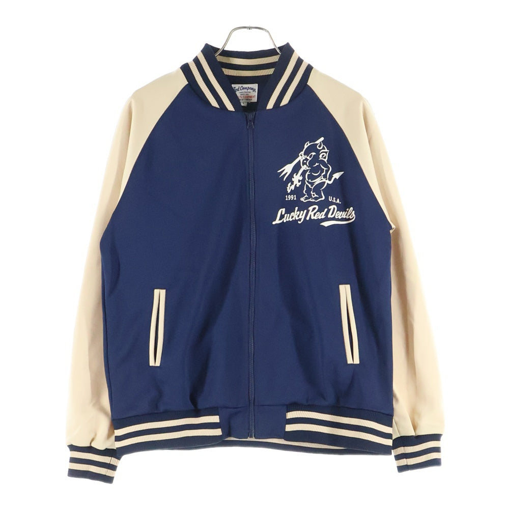 TEDMAN TED COMPANY(テッドマン テッドカンパニー) LUCKEY DEVIL トラックジャケット ベージュ/ネイビー ジップアップ