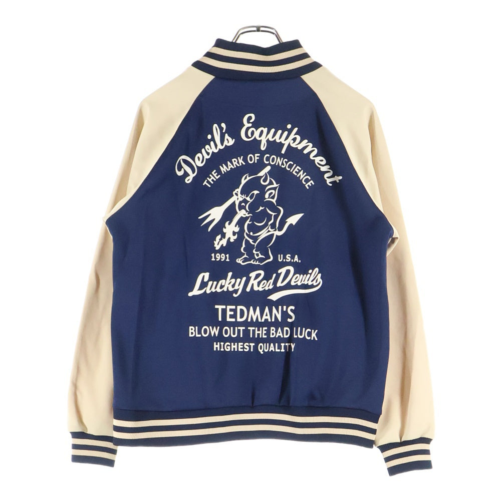 TEDMAN TED COMPANY(テッドマン テッドカンパニー) LUCKEY DEVIL トラックジャケット ベージュ/ネイビー ジップアップ