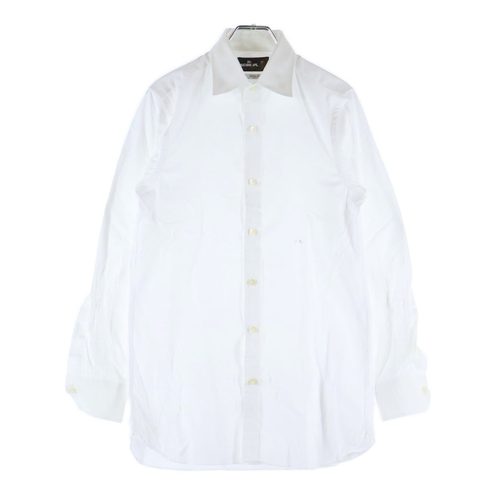 THOMAS MASON(トーマスメイソン) ×Mr.BATHING APE L/S Shirt ×アベイシングエイプ 長袖ボタンシャツ ホワイト