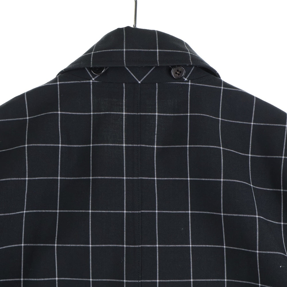 UNDERCOVER(アンダーカバー) 15AW ステンカラーチェックコート UCP4304-01 ダークグレー