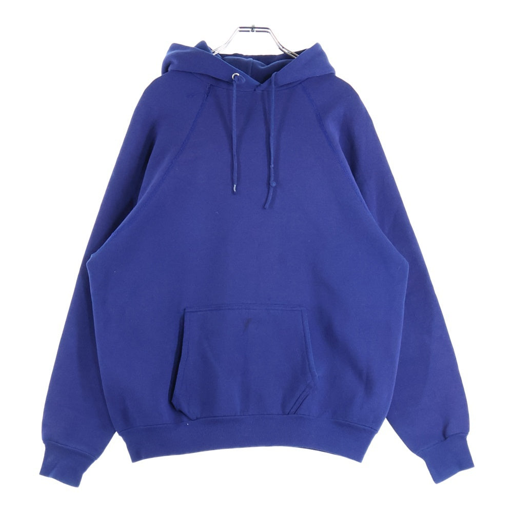 VINTAGE(ヴィンテージ) 60S PULLOVER HOODIE BIG SIZE プルオーバーフーディー パーカー 脇ガゼット 袖貫通ステッチ ビッグサイズ スウェット ブルー