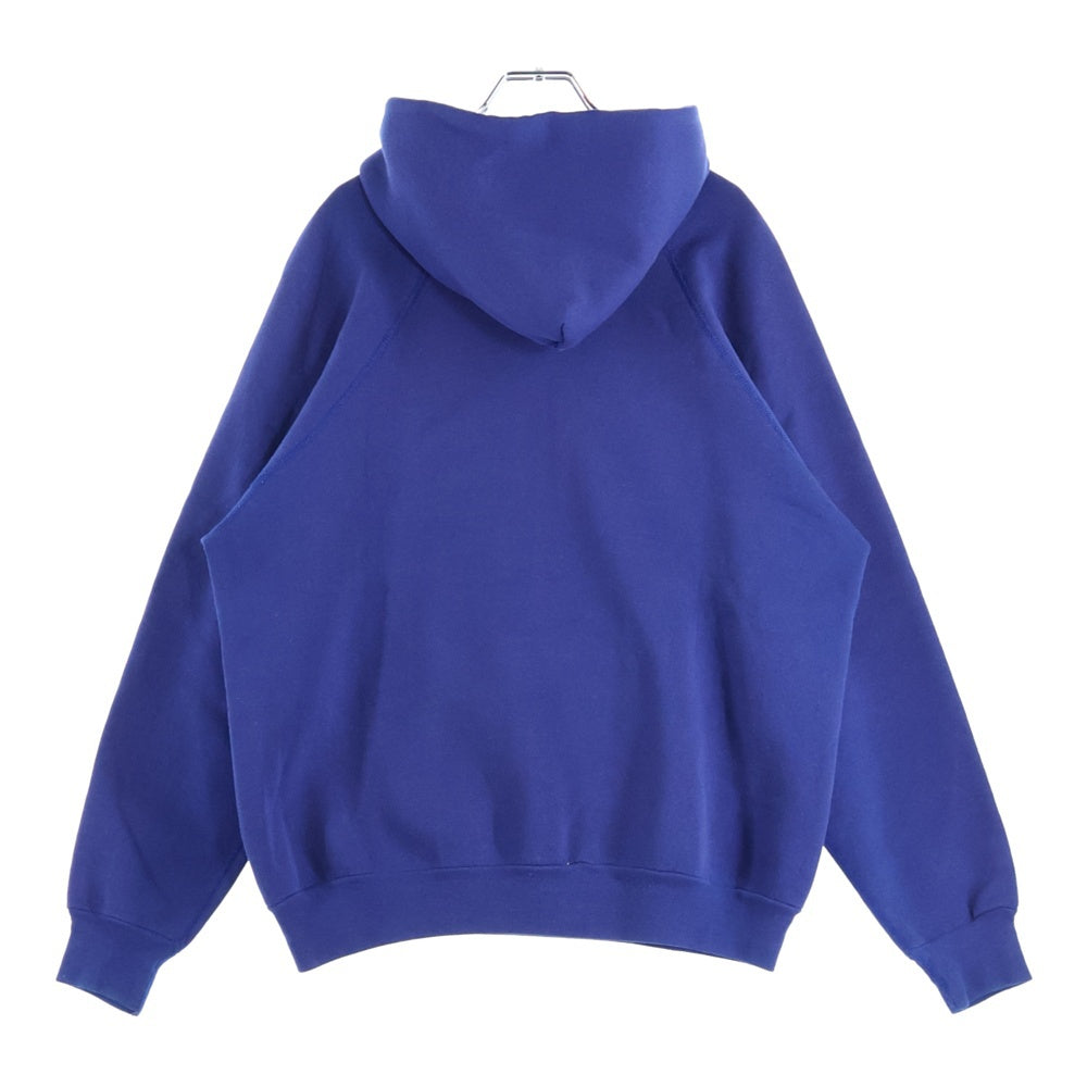 VINTAGE(ヴィンテージ) 60S PULLOVER HOODIE BIG SIZE プルオーバーフーディー パーカー 脇ガゼット 袖貫通ステッチ ビッグサイズ スウェット ブルー