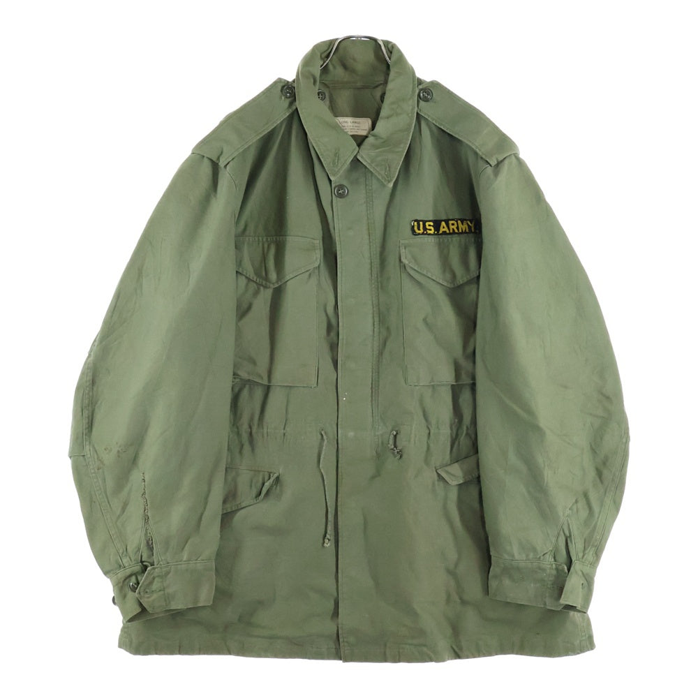 VINTAGE(ヴィンテージ) 50S U.S. ARMY M-1951 M-51 FIELD JACKET MILITARY COAT 57年製 フィールドジャケット ミリタリー コート ワッペン アルミジップ カーキ MIL-C-11448B