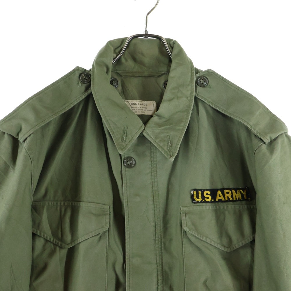VINTAGE(ヴィンテージ) 50S U.S. ARMY M-1951 M-51 FIELD JACKET MILITARY COAT 57年製 フィールドジャケット ミリタリー コート ワッペン アルミジップ カーキ MIL-C-11448B