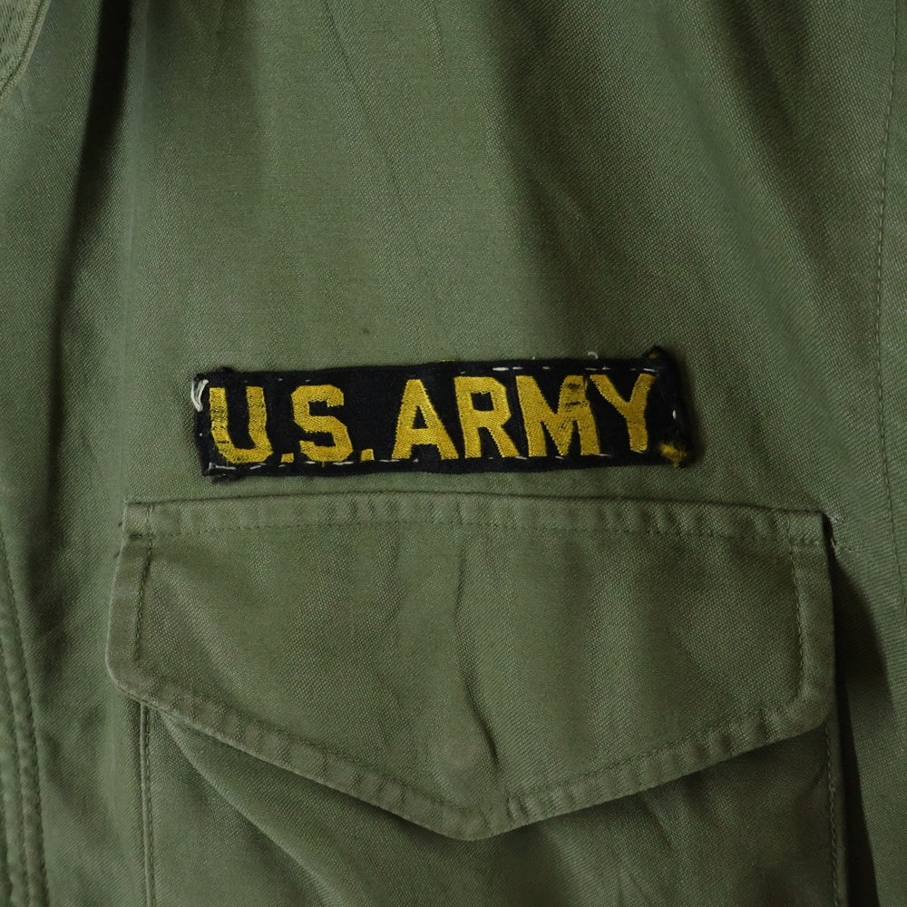 VINTAGE(ヴィンテージ) 50S U.S. ARMY M-1951 M-51 FIELD JACKET MILITARY COAT 57年製 フィールドジャケット ミリタリー コート ワッペン アルミジップ カーキ MIL-C-11448B