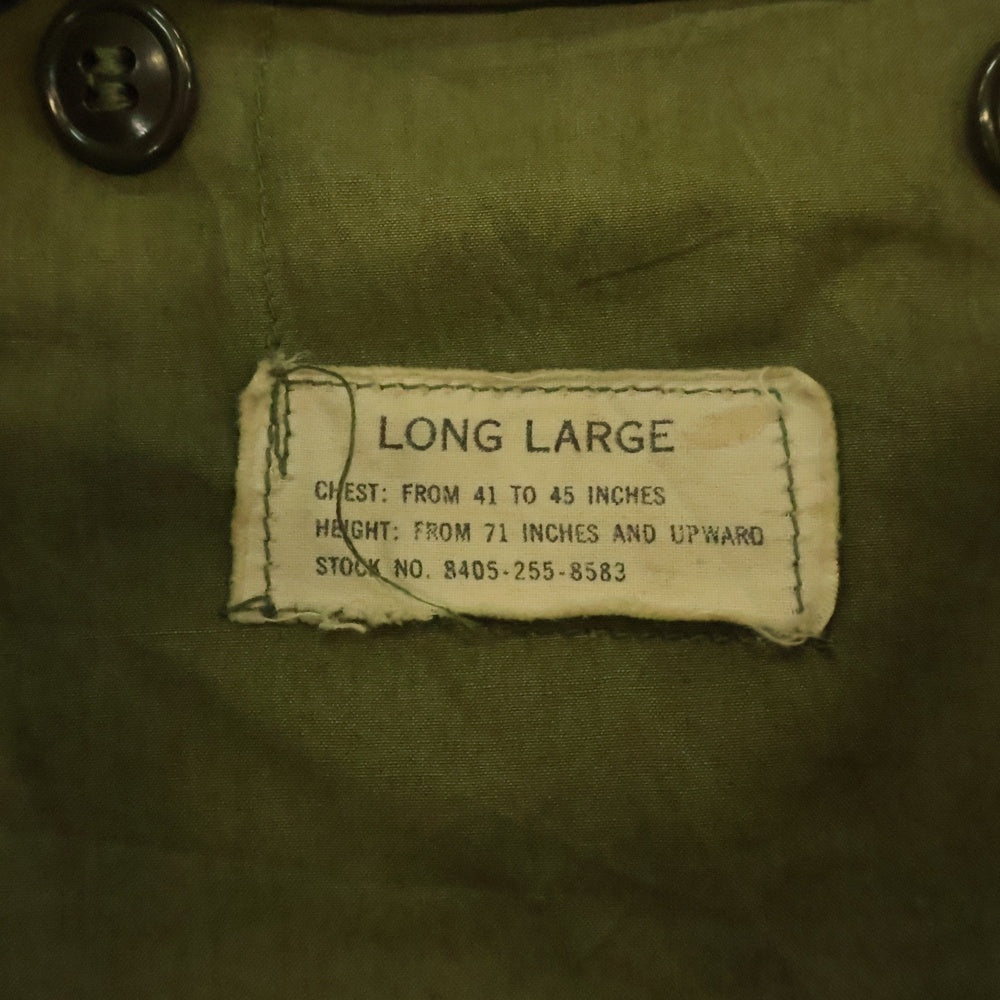 VINTAGE(ヴィンテージ) 50S U.S. ARMY M-1951 M-51 FIELD JACKET MILITARY COAT 57年製 フィールドジャケット ミリタリー コート ワッペン アルミジップ カーキ MIL-C-11448B