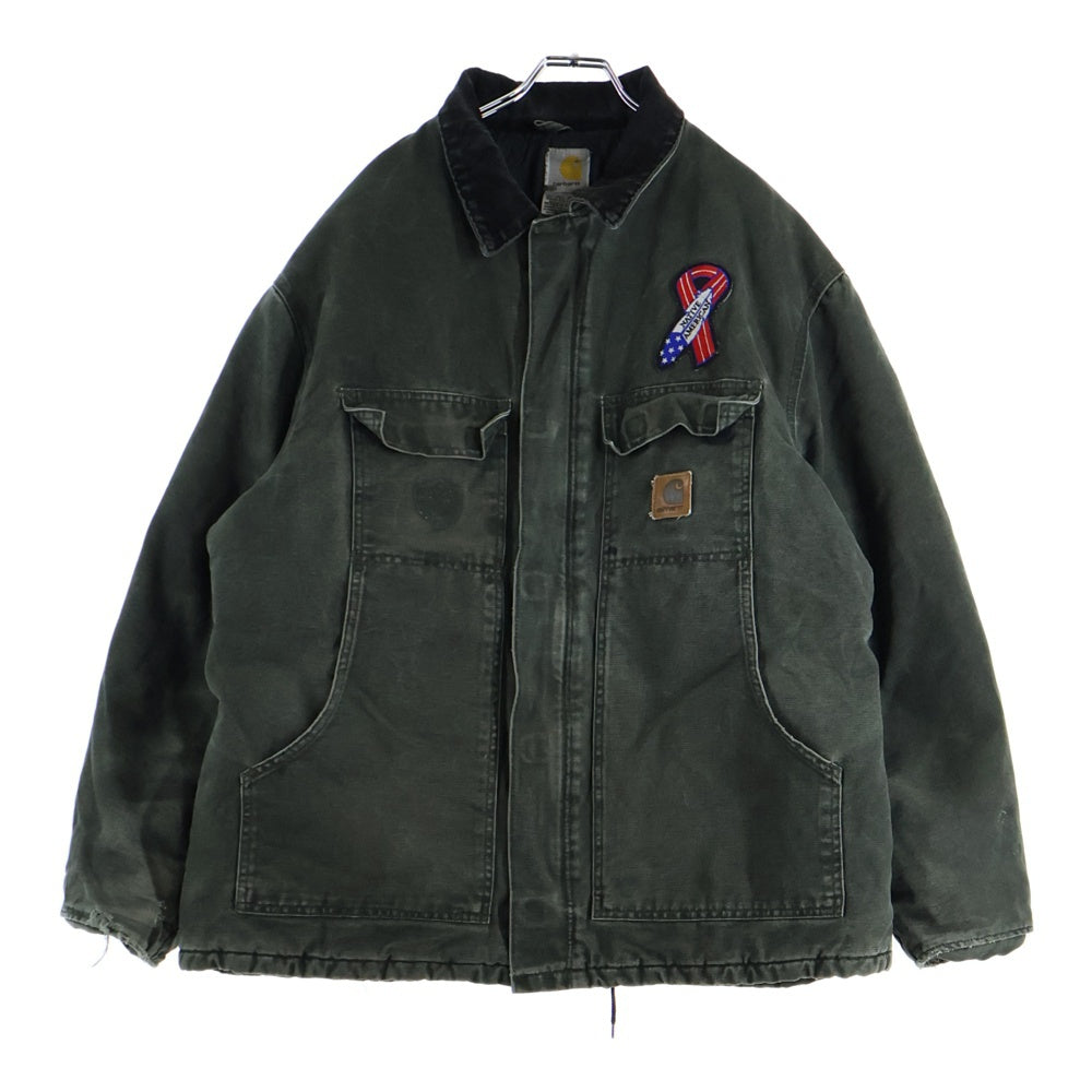 CARHARTT(カーハート) TRADITIONAL JACKET MOSS GREEN トラディショナルジャケット 中綿 モスグリーン 企業ロゴ カーキ C26 MOS