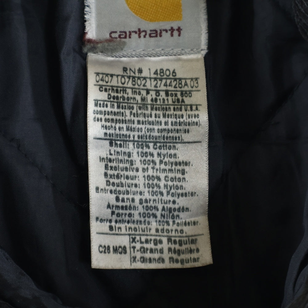 CARHARTT(カーハート) TRADITIONAL JACKET MOSS GREEN トラディショナルジャケット 中綿 モスグリーン 企業ロゴ カーキ C26 MOS