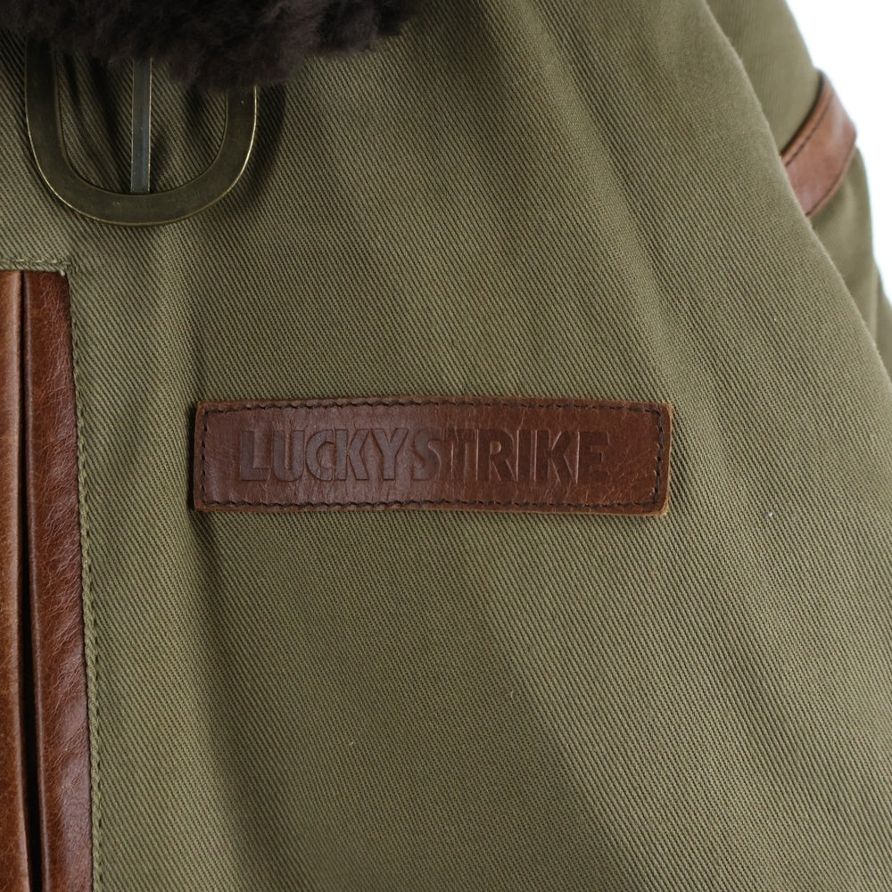 VINTAGE(ヴィンテージ) 90S LUCKY STRIKE MOUTON JACKET ラッキーストライク ムートンジャケット カーキ/ブラウン