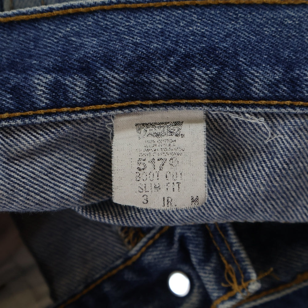 Levi's(リーバイス) 90-00S 517 BOOT CUT SLIM FIT DENIM PANTS ボタン裏刻印379 スモールe ブーツカット スリムフィット デニムパンツ インディゴ
