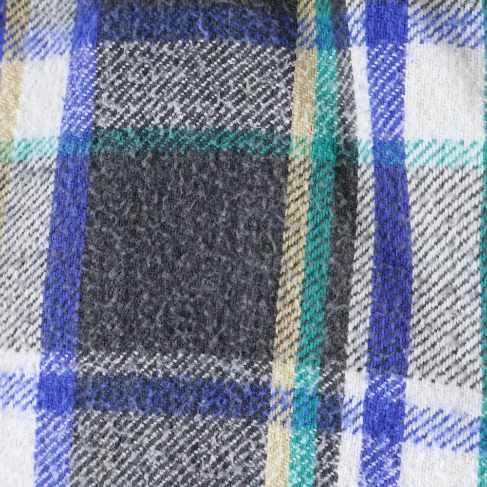 FIVE BROTHERS(ファイブブラザー) 90S COTTON CHECK L/S SHIRT コットン チェック 長袖 ネルシャツ ホワイト/ブルー/グリーン