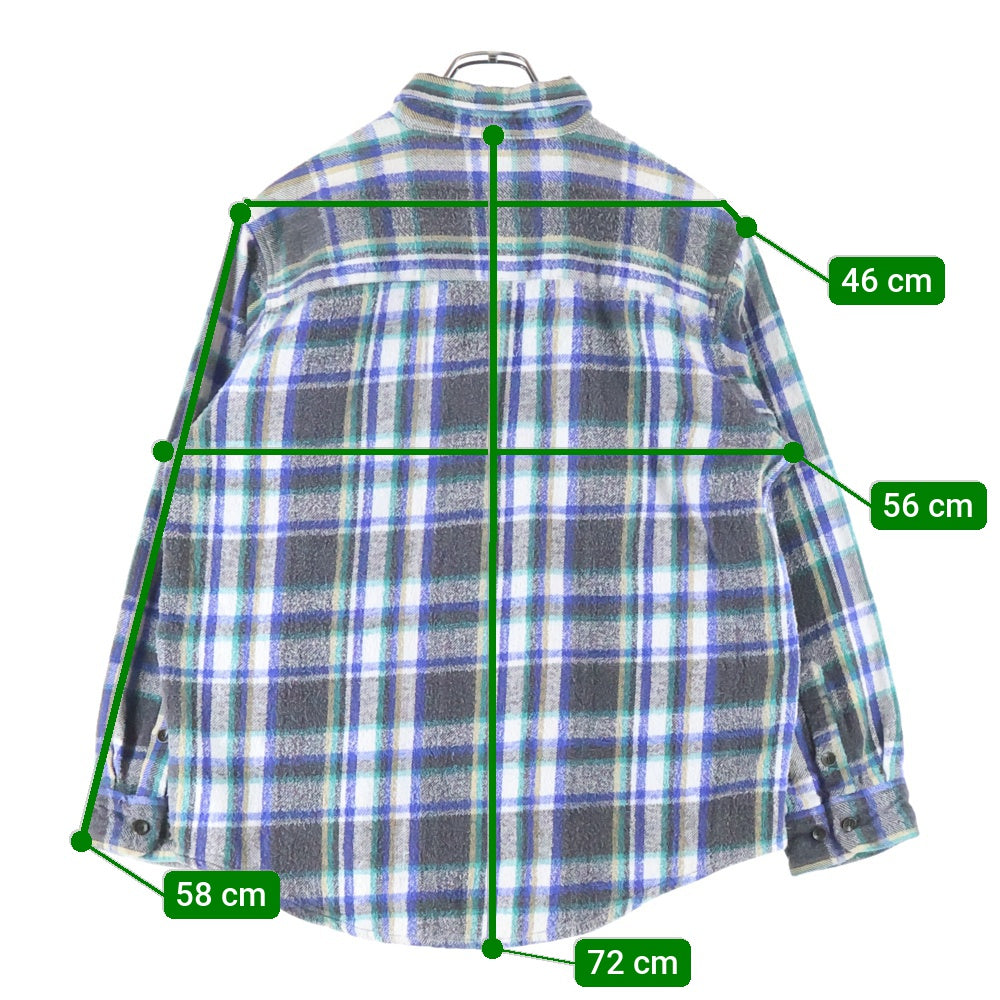 FIVE BROTHERS(ファイブブラザー) 90S COTTON CHECK L/S SHIRT コットン チェック 長袖 ネルシャツ ホワイト/ブルー/グリーン