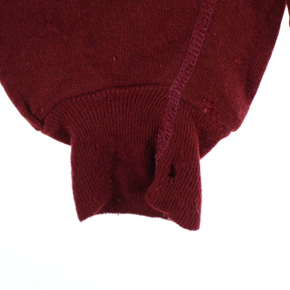 VINTAGE(ヴィンテージ) 60-70S CREWNECK SWEAT 脇ガゼット 袖貫通ステッチ スウェット バーガンディ