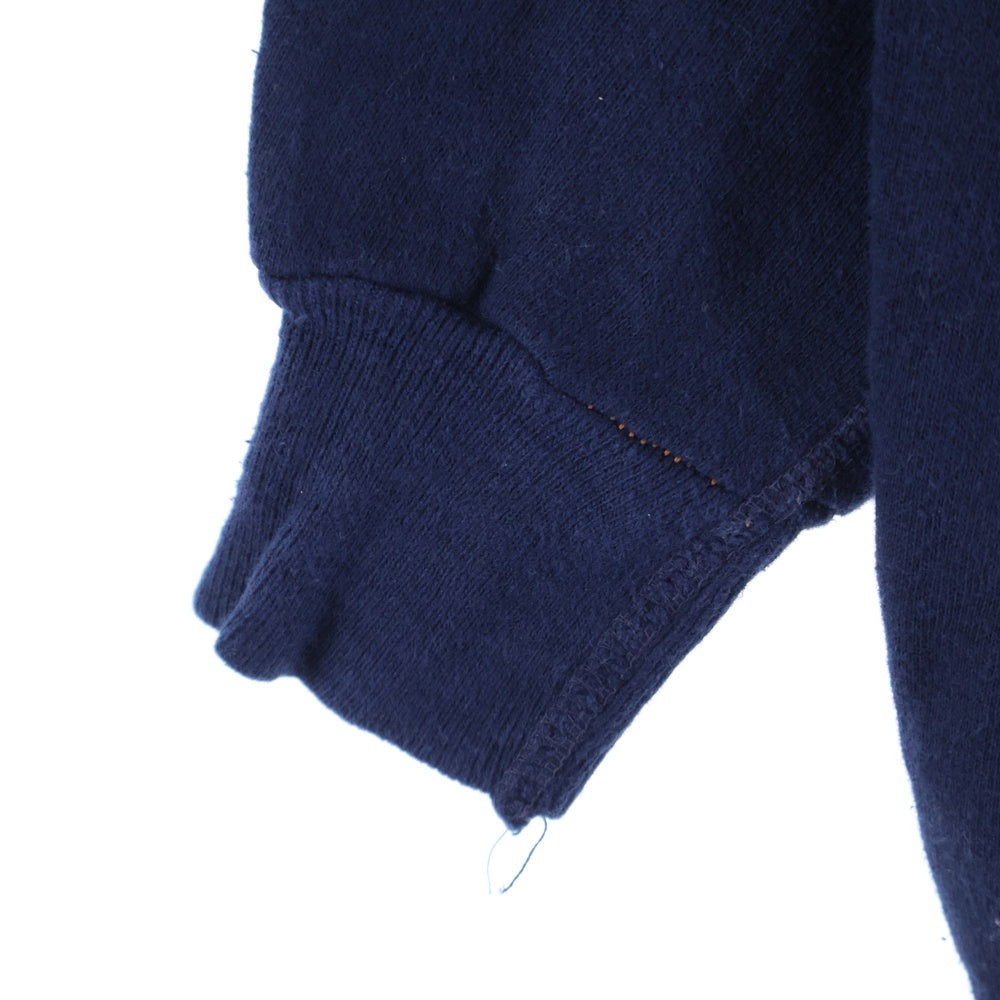 VINTAGE(ヴィンテージ) 60-70S VELVA SHEEN ベルバジーン FLOCY SWEAT STAFF LOGO フロッキー スウェット スタッフ ロゴ トレーナー ネイビー