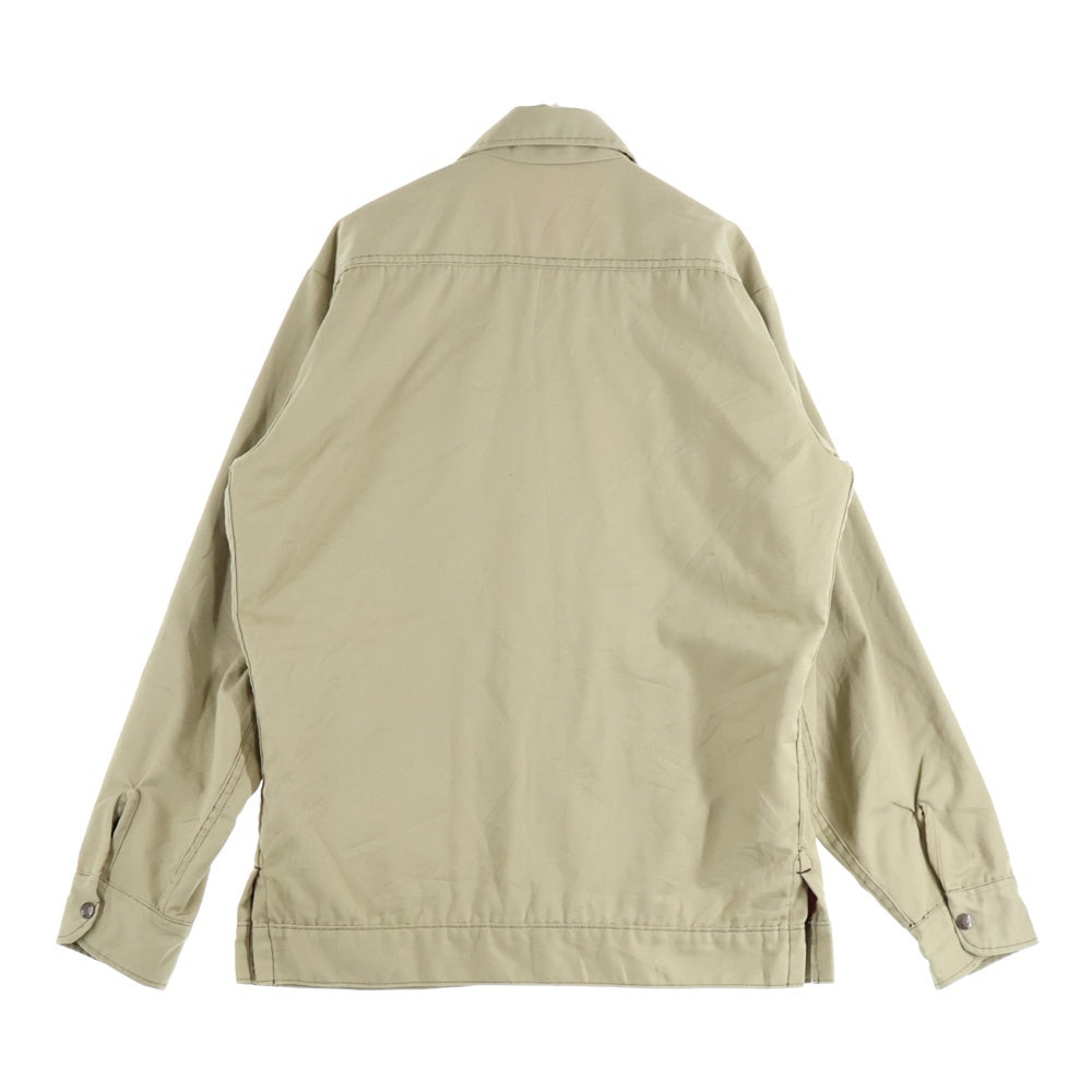Dickies(ディッキーズ) 70-80S ZIP-UP BLOUSON IDEAL ZIP WORK JACKET メキシコ製 プリントタグ ジップアップブルゾン スウィングトップ ワークジャケット 裏地キルティング ベージュ