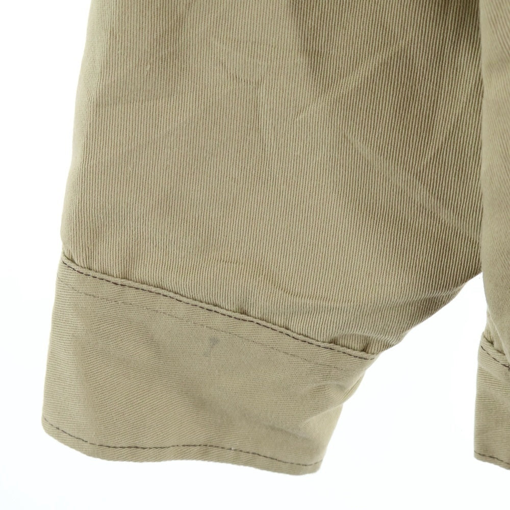 Dickies(ディッキーズ) 70-80S ZIP-UP BLOUSON IDEAL ZIP WORK JACKET メキシコ製 プリントタグ ジップアップブルゾン スウィングトップ ワークジャケット 裏地キルティング ベージュ