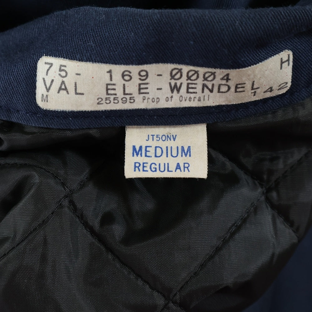 VINTAGE(ヴィンテージ) 70S RED KAP レッドキャップ VAL ELE-WENDEL TALON ZIP WORK JACKET 裏地キルティングジップアップ 刺? ジャケット ネイビー JT50NV