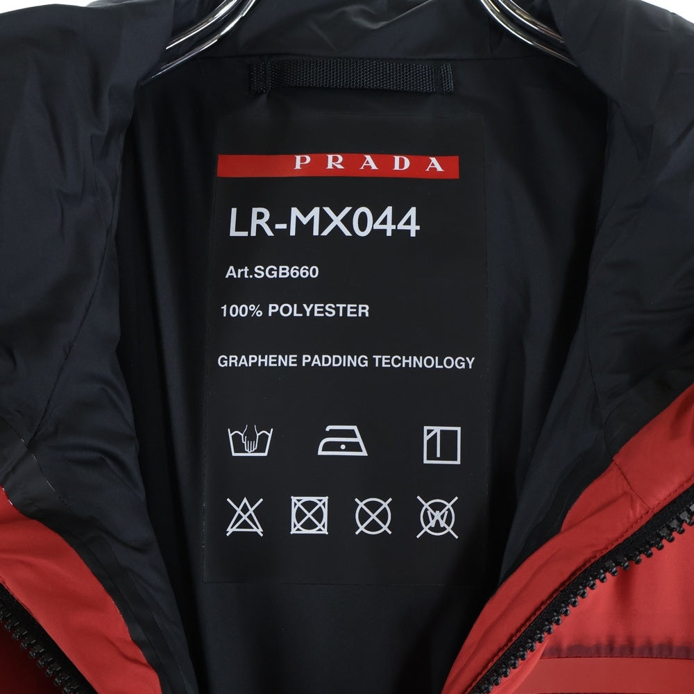 PRADA SPORT(プラダ スポーツ) Insulated jacket SGB660 ジップアップパデッドコートジャケット レッド