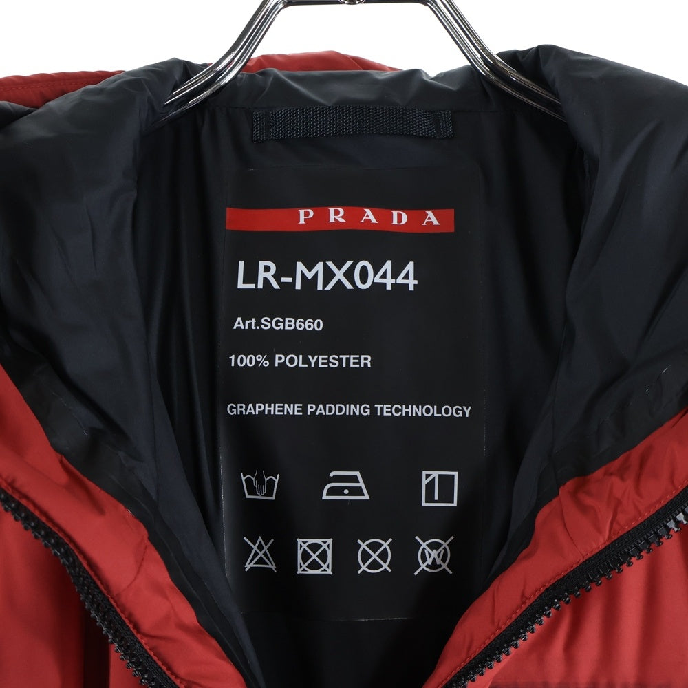 PRADA SPORT(プラダ スポーツ) Insulated jacket SGB660 ジップアップパデッドコートジャケット レッド