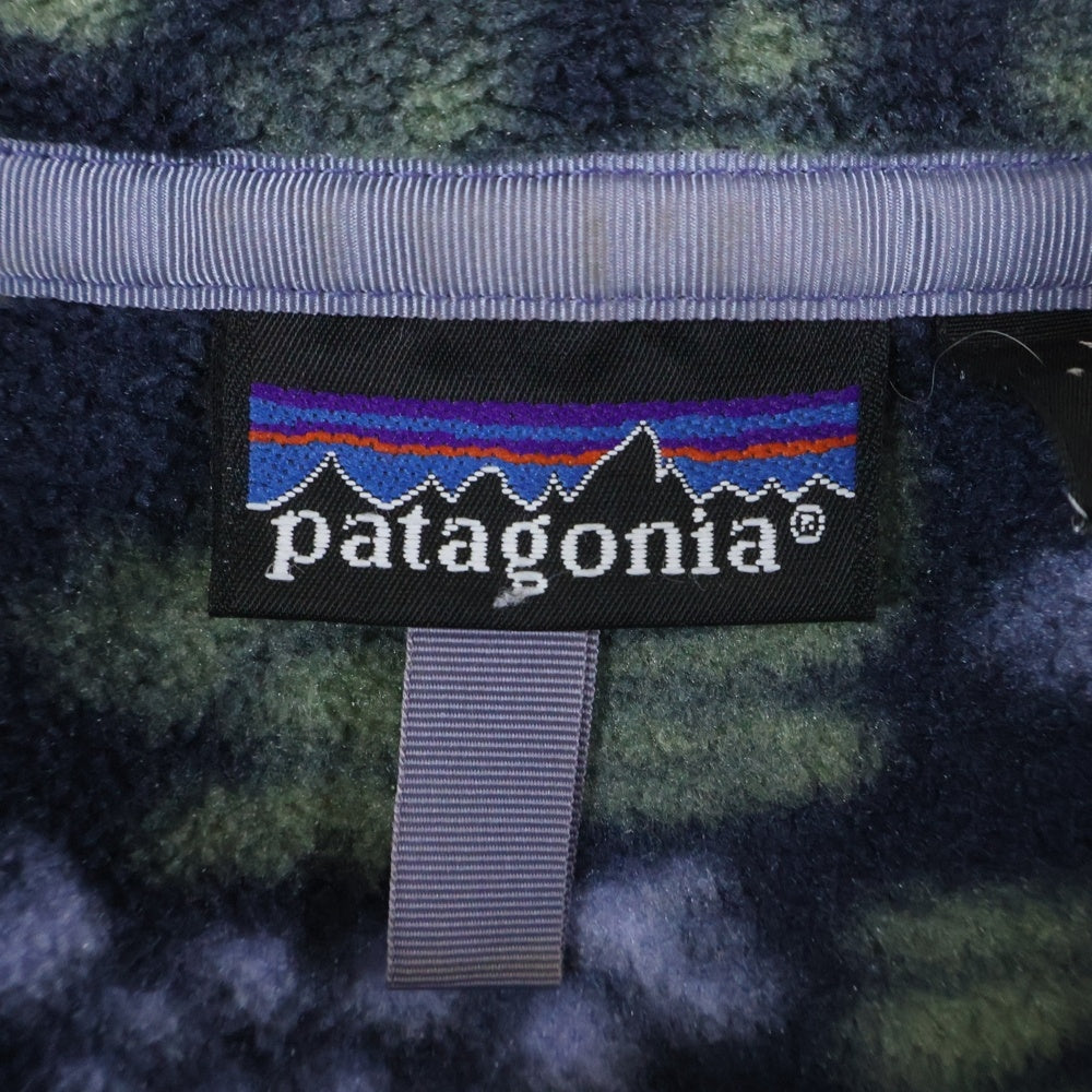 PATAGONIA(パタゴニア) 90S SNAP-T PULLOVER FLEECE CREATURE スナップT プルオーバー フリース クリーチャー パープル/グリーン