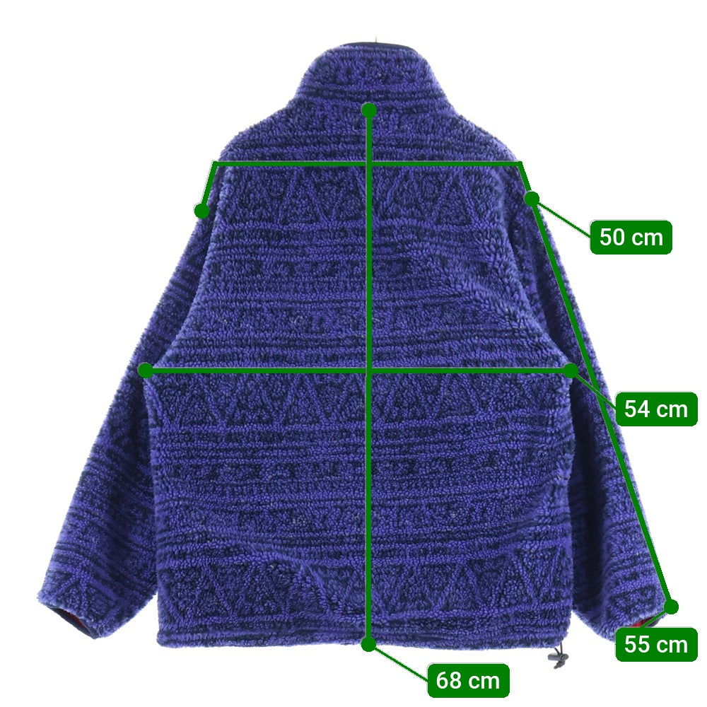 PATAGONIA(パタゴニア) 90S VINTAGE GLISSADE PULLOVER SARASA REVERSIBLE FLEECE 98年製 USA製 グリセード サラサ フリース ハーフジップ スナップ リバーシブル ジャケット 29361